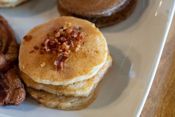 bacon pancake flight